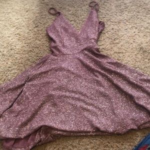 Short Purple Windsor dress